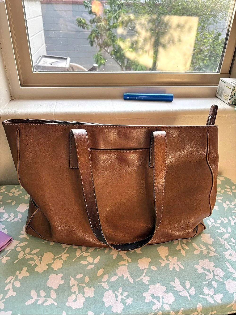 Coach Leather Tote in Brown